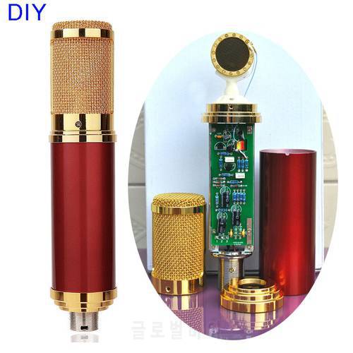 DIY Gold Professional 34mm Capsules Music Audio Studio Sound Recording Condenser Microphone