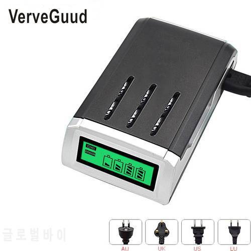 New 4 Slots Smart Intelligent Battery Charger With LCD Display For AA / AAA NiCd NiMh Rechargeable Batteries Fast Charger