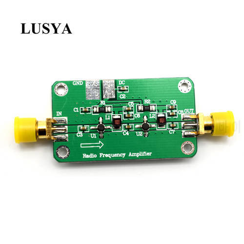 Lusya 1MHz-2000MHz RF Broadband Amplifier Low Noise Amplifier 64dB gain NF: 1.8 LNA Module HF VHF UHF fm Ham Radio G2-003
