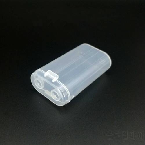 2Pcs 2X18650 Plastic Battery Box Two Sections 18650 Transparent Storage Box PP Strong Hard Holder Case