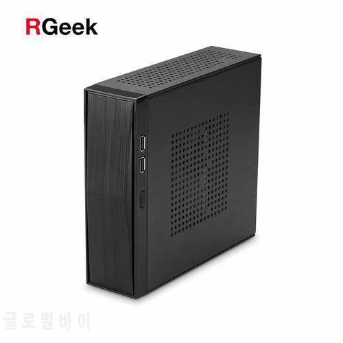 RGEEK C01 SECC Chassis Small Industrial Desktop Computer Case PSU HTPC Mini itx pc with Power Supply