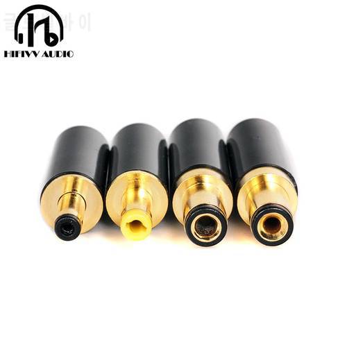 DC power supply Male Plug socket of Outlet DC 5.5X2.1mm 5.5*2.1 Pure copper DC power male plating gold onnector