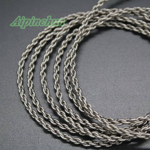 Aipinchun 120cm DIY Audio Earphone Cable Headphone Repair Replacement Silver-Plated OCC Wire Soft Cord