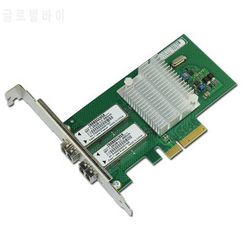 PCIe X4 Gigabit Fiber Ethernet Adapter SFF LC NIC Card 850nm 550m Optical Module