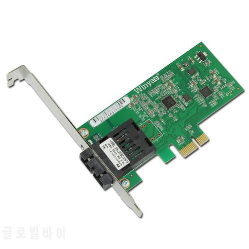 PCIe X1 Fiber Ethernet Card 100Mbps Single Mode SC 1310nm 20km Optic Transceiver