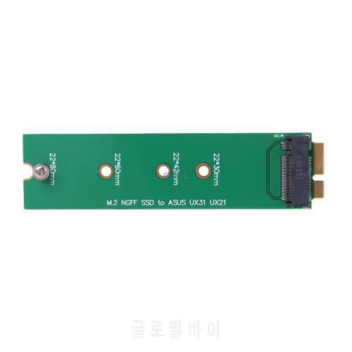 SSD Card M.2 Next Generation Form Factor to 18 Pin Blade Adapter for Asus UX31 UX21 Zenbook SD5SE2 XM11
