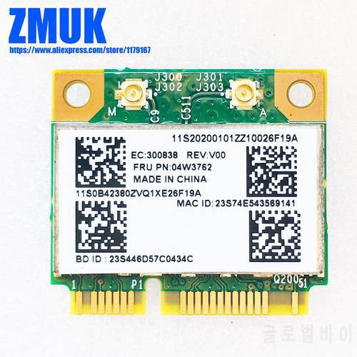 BCM94313 WiFi +BT4.0 Wireless Card For Thinkpad X131E E330 L330 E435 E335 E135 T430U E535 E530C E430 S430 E430C E530,P/N 04W3762