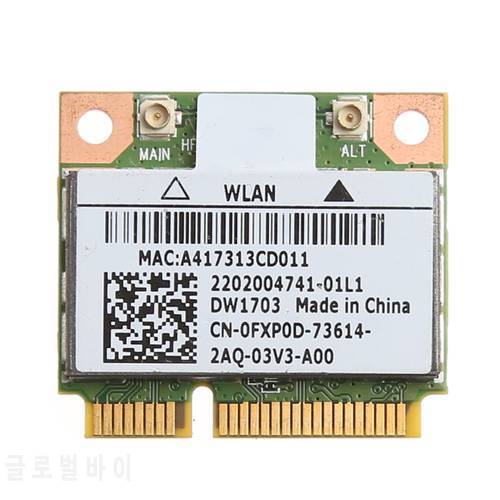 2020 New Bluetooth V4.0 Wifi Wireless Mini PCI-Express Card For Atheros AR5B225 DELL DW1703 CN-0FXP0D