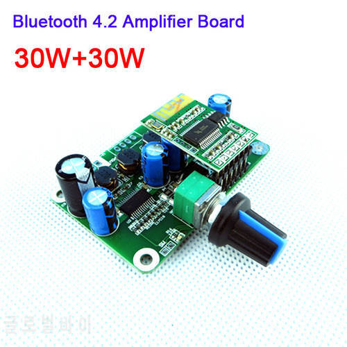 DYKB TPA3110 Bluetooth 4.2 Power Amplifier Board 30W+30W Receiver Audio stereo class D Digital AMP Module 12V 24V CAR