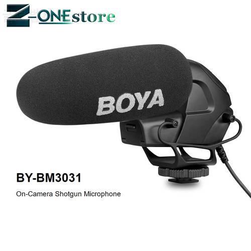 BOYA BY-BM3031 Supercardioid Condenser Interview Capacitive Microphone Camera Video Mic for Canon Nikon Sony DSLR Camcorder