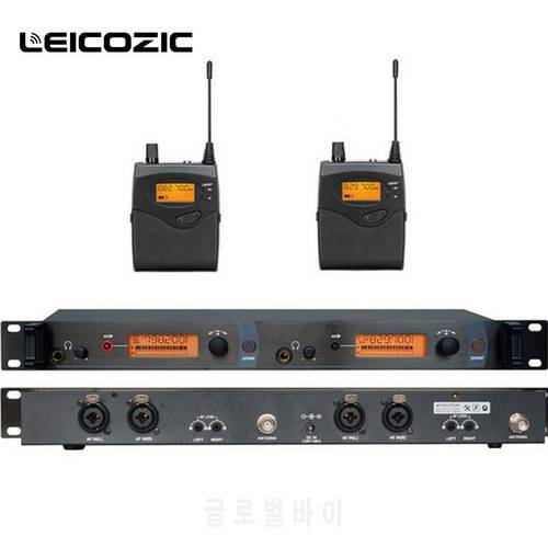 Leicozic Professional In Ear Monitors SR2050 IEM In-Ear Monitor System Stage Monitoring System Wireless Monitor In Ear Uhf Kit