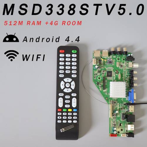 RAM 512M & 4G storage MSD338STV5.0 Intelligent Wireless Network TV Driver Board Universal Andrews LCD Motherboard 1024M Android