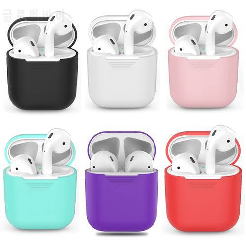 Bluetooth Wireless Earphone Case For AirPods Protective Cover Skin Accessories for Apple Airpods Charging Box Air pods Silicone