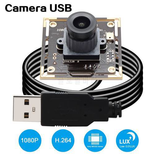 H.264 30fps 1920*1080 USB Camera Board Low illumination 0.01lux CMOS USB Web Camera with Microphone for Laptop PC Computer