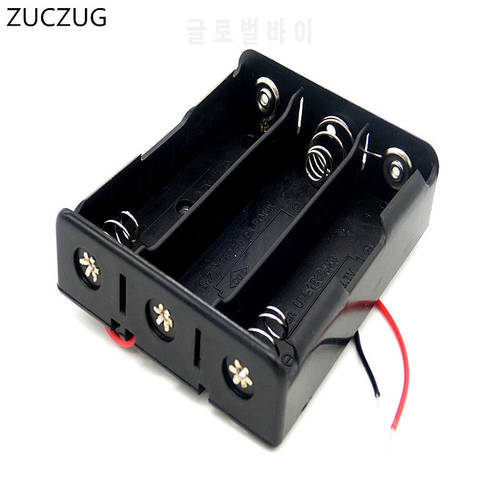 ZUCZUG 16850 Battery Case Storage Box Case Plastic Holder With Wire Leads for 3 x 18650 Batteries Soldering