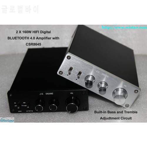 2x160W HIFI Bluetooth Digital Amplifier TDA7498E Bluetooth4.0 CSR Chip Bass Tremble Adjusted Automatic Switch