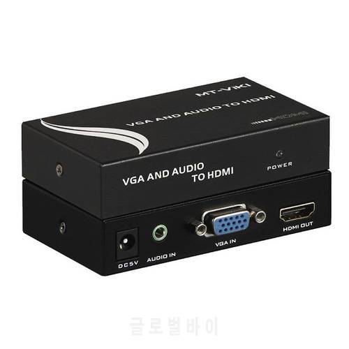 VGA and Audio to HDMI Converter Switch Box Full HD 1080P HDCP HDTV