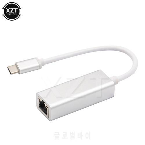 External Wired Ethernet Adapter Network Card USB Type-C to Ethernet RJ45 Lan for MacBook Windows 7/8/10 Laptop 10/100Mbps