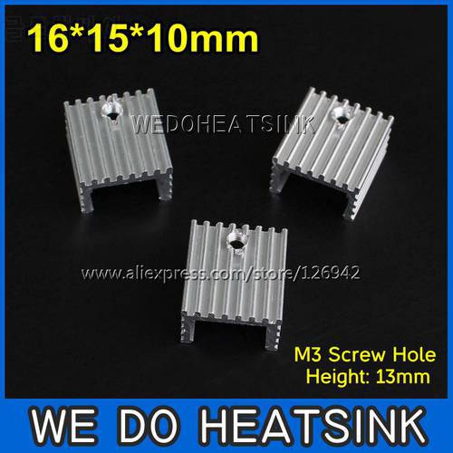 WE DO HEATSINK 20pcs 16x15x10mm Heatsink Aluminum Radiator Heatsink TO-220/TO220 MOSFET