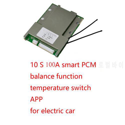 10S 100A lipo lithium Polymer BMS/PCM/PCB battery protection board for 18650 Li-ion Battery Cell w/ Balance w/APP