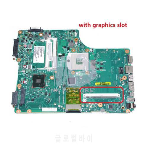 NOKOTION V000198160 Main Board For Toshiba Satellite A500 A505 Laptop Motherboard HM55 DDR3 with graphics slot free cpu