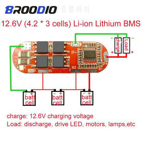 BMS 3S 4S 5S 12.6V 16.8V 21V Ternary Lithium Polymer Lithium Battery Protection Board 3SBMS 3.7V Li-ion Battery Protection Board