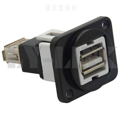 D type metal USB 2.0 female to female connector
