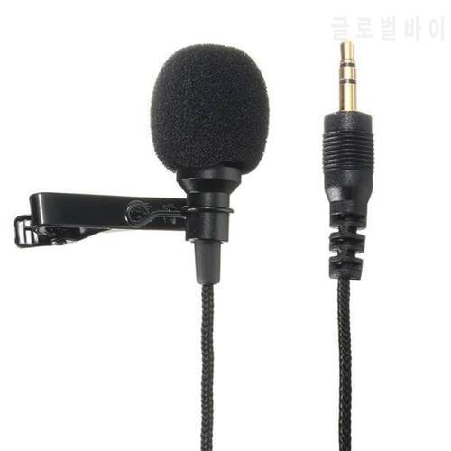 5pcs/lot Mini 3.5mm Jack Microphone Lavalier Tie Clip Microphone Mini Mic for Mobile Phone Computer Speaking Speech Lectures