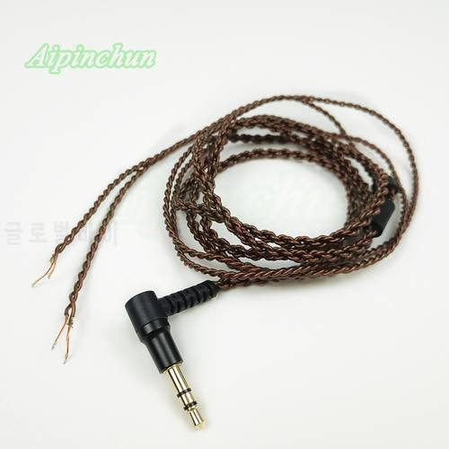 Aipinchun 3.5mm Bending Jack DIY Earphone Cable Headphone Repair Replacement LC-OFC Wire Core PVC Cord