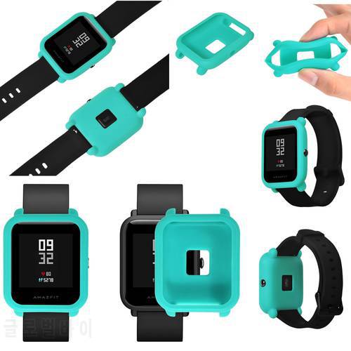 Silicone Watch Protector Case for Xiaomi Huami Amazfit Bip BIT PACE Lite Youth Colorful Soft Replacement Full Protective Cover
