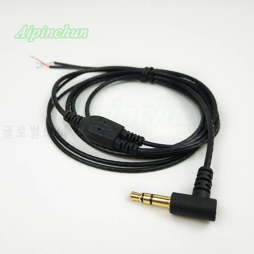 3.5mm L Bending Jack DIY OFC Wire Core Soft TPE Anti-Hard Earphone Cable Repair Replacement for Headset