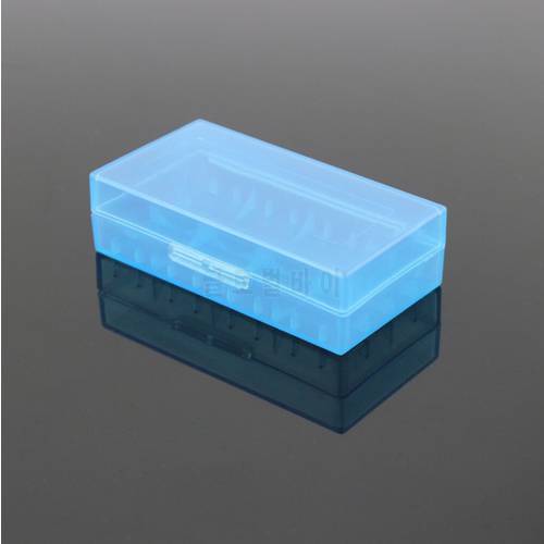 liitokala 2 x 18650 Battery Case Plastic Transparent Hard White Battery Case Holder Storage Box