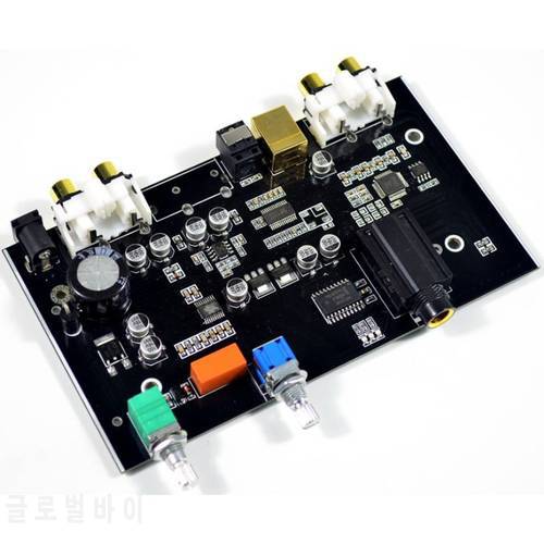 PCM5100 Digital to Analog Converter USB Optical fiber RCA DAC Decoding board 96KHZ For PC TV Amplifier