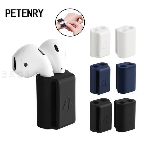 Anti-lost Silicone Holder Clip for Airpods Wireless Earphone Strap Carrying Case Skin Cover Socket for Apple AirPods Accessories