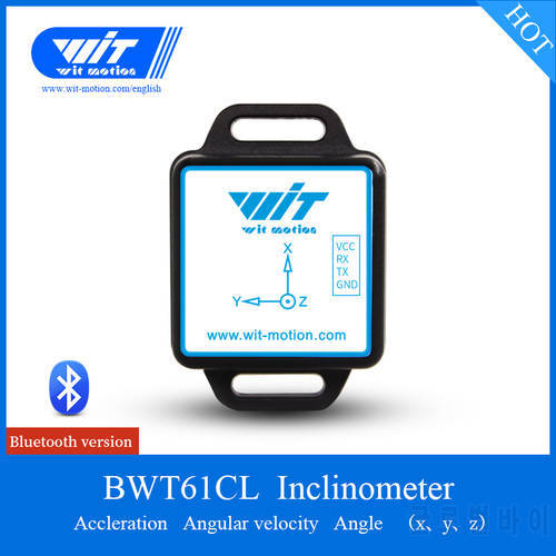 WitMotion Bluetooth 2.0 BWT61CL 6 Axis Sensor Digital Tilt Angle Inclinometer + Acceleration + Gyro MPU6050 on PC/Android/MCU