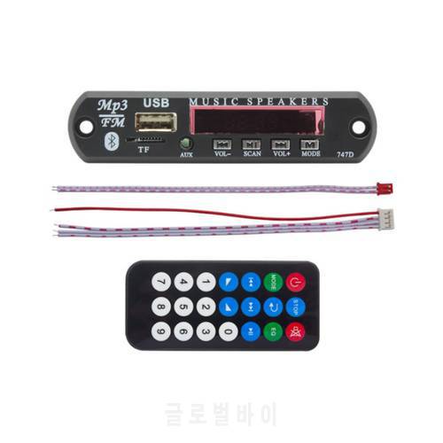 DC 12V Wireless Bluetooth-compatible MP3 WMA Decoder Board Audio Module USB TF Radio Car Music MP3 For Car accessories