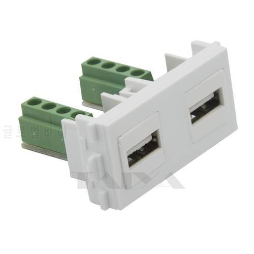 Keystone USB Wall plate USB connector with backside screw connector