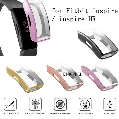 TPU Protective Case Shell Cover for Fitbit Inspire 2 Smart Watch Replacement Protective for Inspire HR Watch Accessories