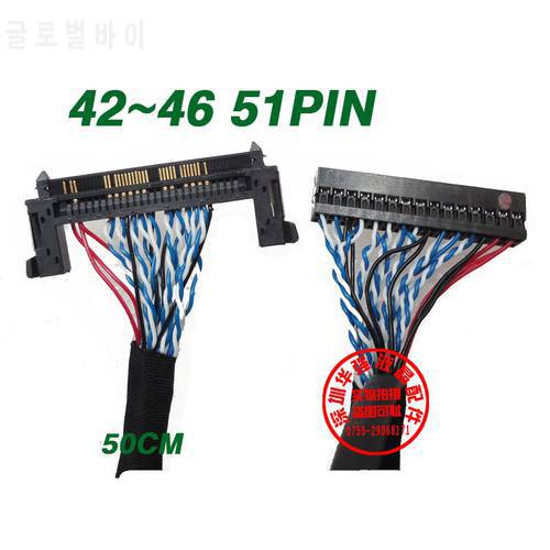 2 Ch 8-bit 51PIN Double 8 HD Screen Line Universal TV Board Cable