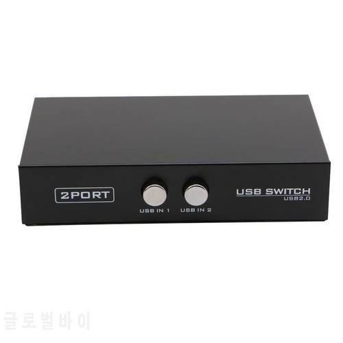 High speed 2 Ports USB2.0 Sharing Device Switch Switcher Adapter Box For PC Scanner Printer