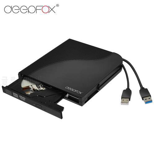 Deepfox New USB 3.0 CD/DVD RW Burner Optical Drive CD/DVD ROM Player Portatil For Laptop Computer PC Windows 7/8