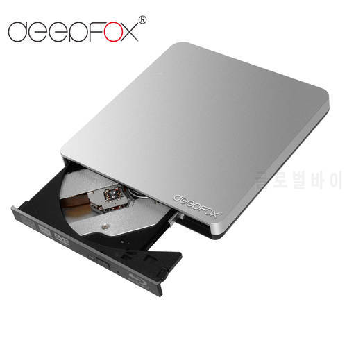 Deepfox Movable Blu-Ray Drive USB 3.0 Bluray Burner BD-RE CD/DVD RW Write & Play 3D Blu-ray Disc For Laptop Notebook