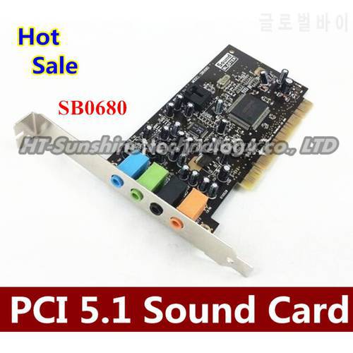 100% Original SOUND BLASTER 5.1 SB0680 PCI sound card For CREATIVE
