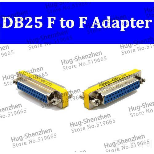 Wholesale Promotion Serial Cable Extended Adapter 25 Pin DB25 Female to Female M/M Mini Gender Changer Connector 50pcs
