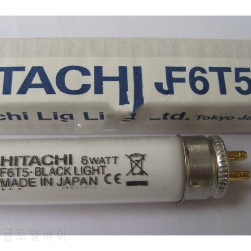 For 2PSC HITACHI F6T5 BLACK LIGHT 6W fluorescent lamp tube,6WATT 365nm UVA bulb