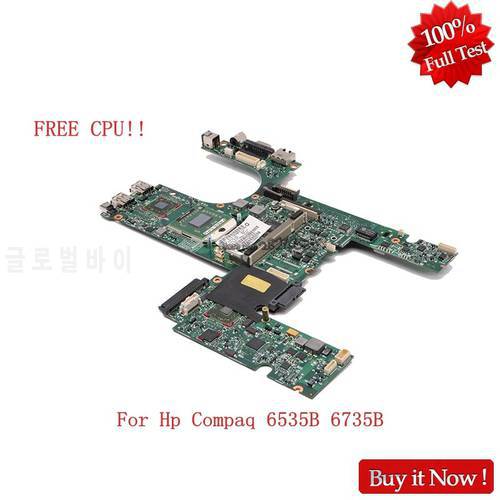 NOKOTION For Hp compaq 6535B 6735B 488194-001 Laptop Motherboard Socket s1 DDR2 Main Board with Free CPU Tested