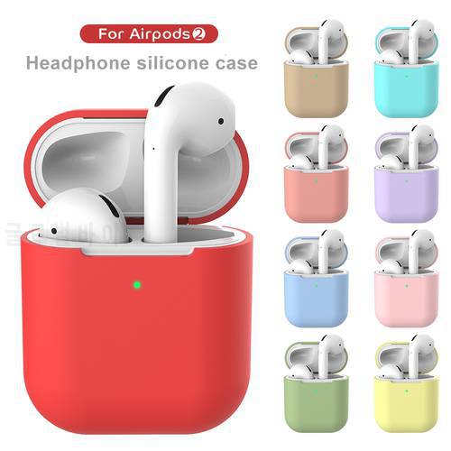 Silicone Case For Apple Airpods 2 Cover Luxury Protective Earphone Cases For Airpods 2 Air pods 2 For Airpods2 Shockproof Bags