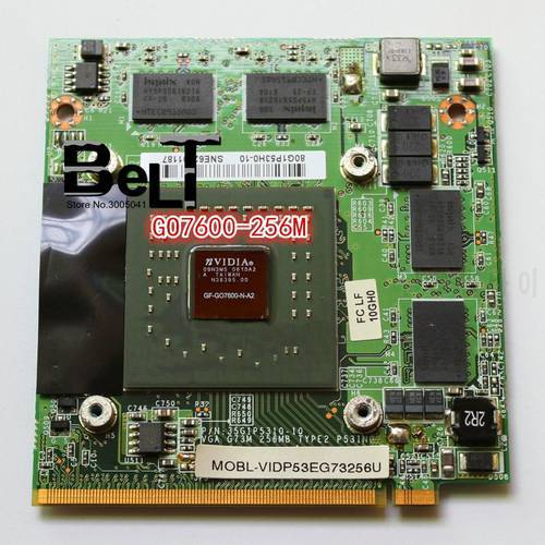 80G1P7110-10F Go7600 VGA Video card for Fujitsu Amilo A1667G A3667G M1437G M1439G M1667G M3438G M3667G M4438G Pi 1536 Pi 1537
