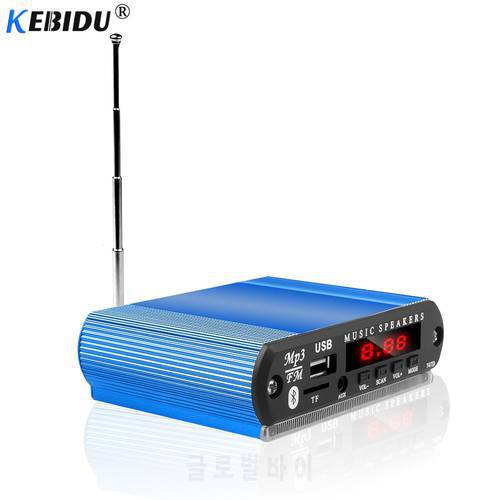KEBIDU Bluetooth MP3 Decoding Board Module With Assembled Aluminum Shell TF Card Slot USB FM Remote Wireless Car USB MP3 Player