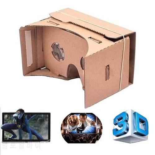 50pcs 2015 hot sale New DIY Google Cardboard Valencia Quality 3D glasses Vr Virtual Reality Glasses no NFC dhl free shipping